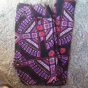 Lularoe TC leggings Aztec Tribal